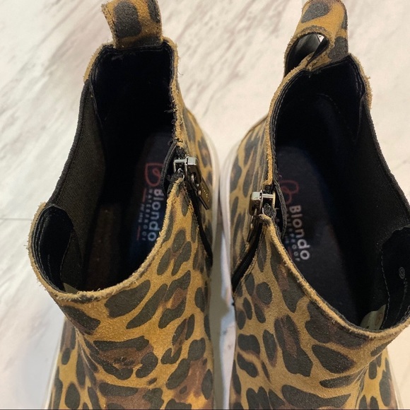 Blondo Flora Leopard Waterproof Bootie 9M - Picture 9 of 12
